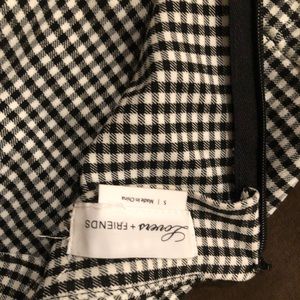 LOVERS+FRIENDS CUT OUT CHECKERED DRESS